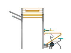 Fitness Station Aleti E-FS-500 | Dış Mekan Spor Aletleri | Erse Kent Mobilyaları